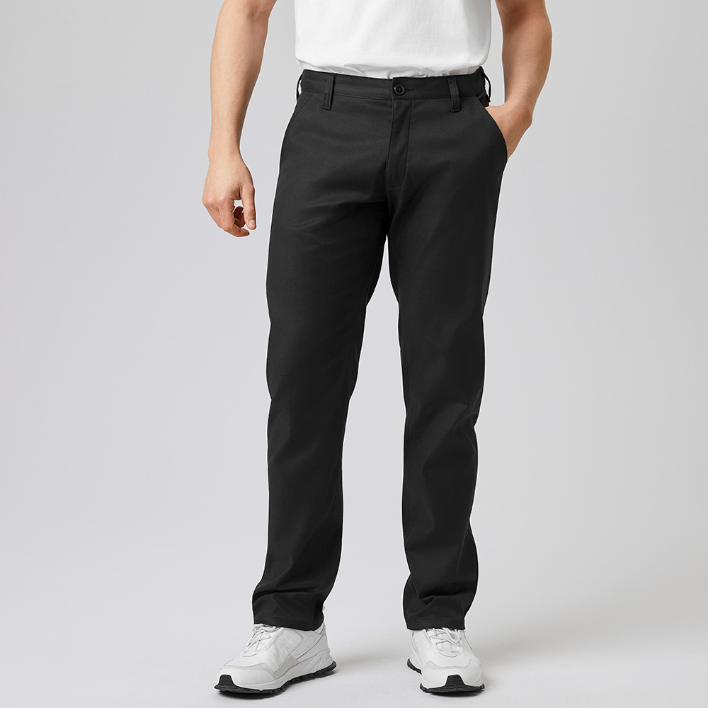 5 Taschenhose,Bund mit Schlaufe,Reissverschluss,normale leibhöhe,schlank geschnittenes-Bein,