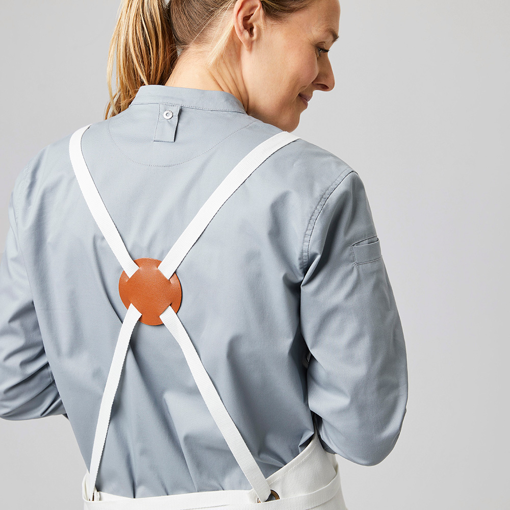Element 5 of 7 (image) – Bib apron canvas, 70 cm x 80 cm, white
