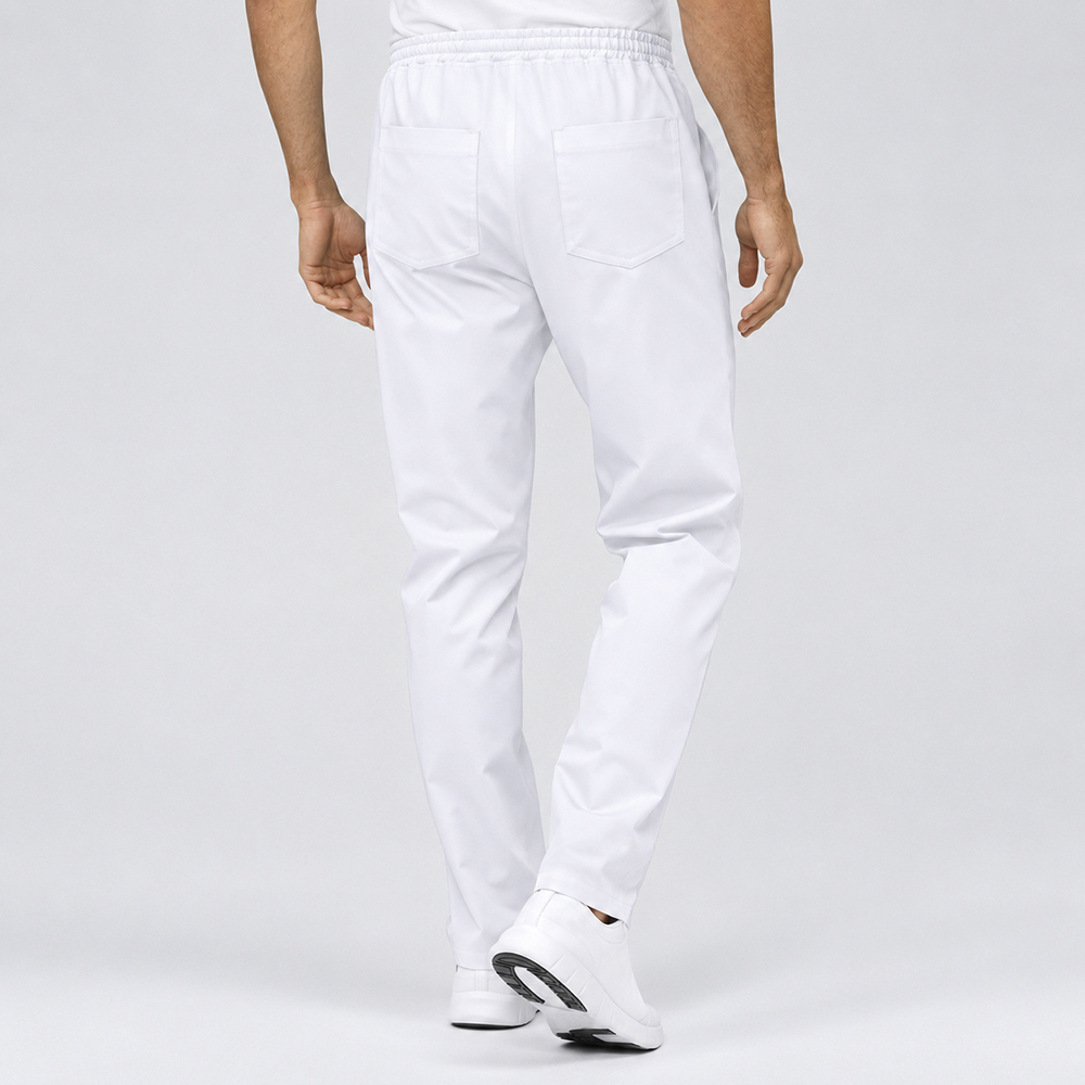 Element 4 of 4 (image) – Pull-on pants, unisex, modern fit, white, XS