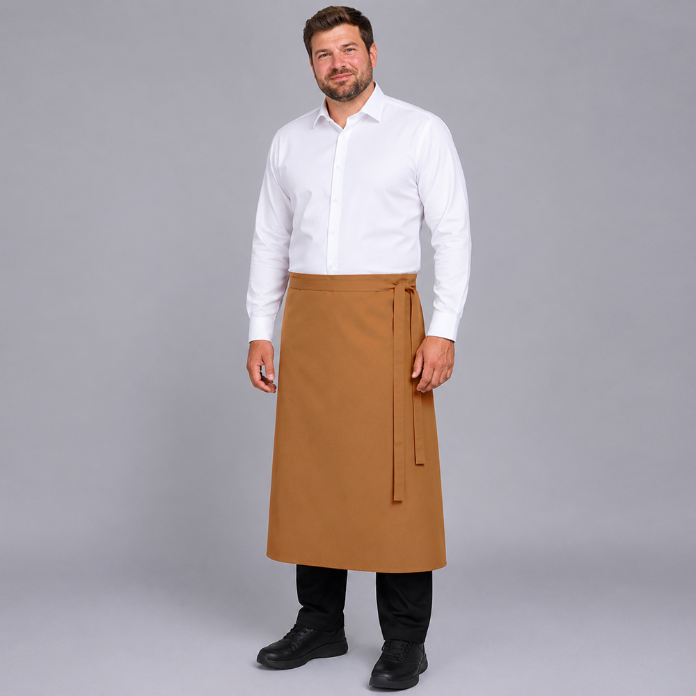 Bistro-schürze,In verschiedenen Qualitäten erhältlich mit durchgehenden Stoffbändern