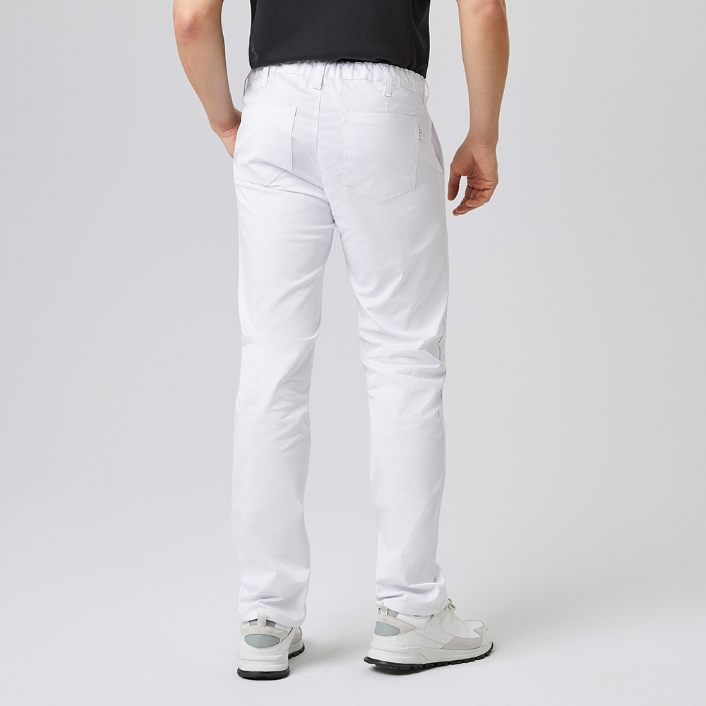5 Taschenhose,Bund mit Schlaufe,Reissverschluss,normale leibhöhe,schlank geschnittenes-Bein,