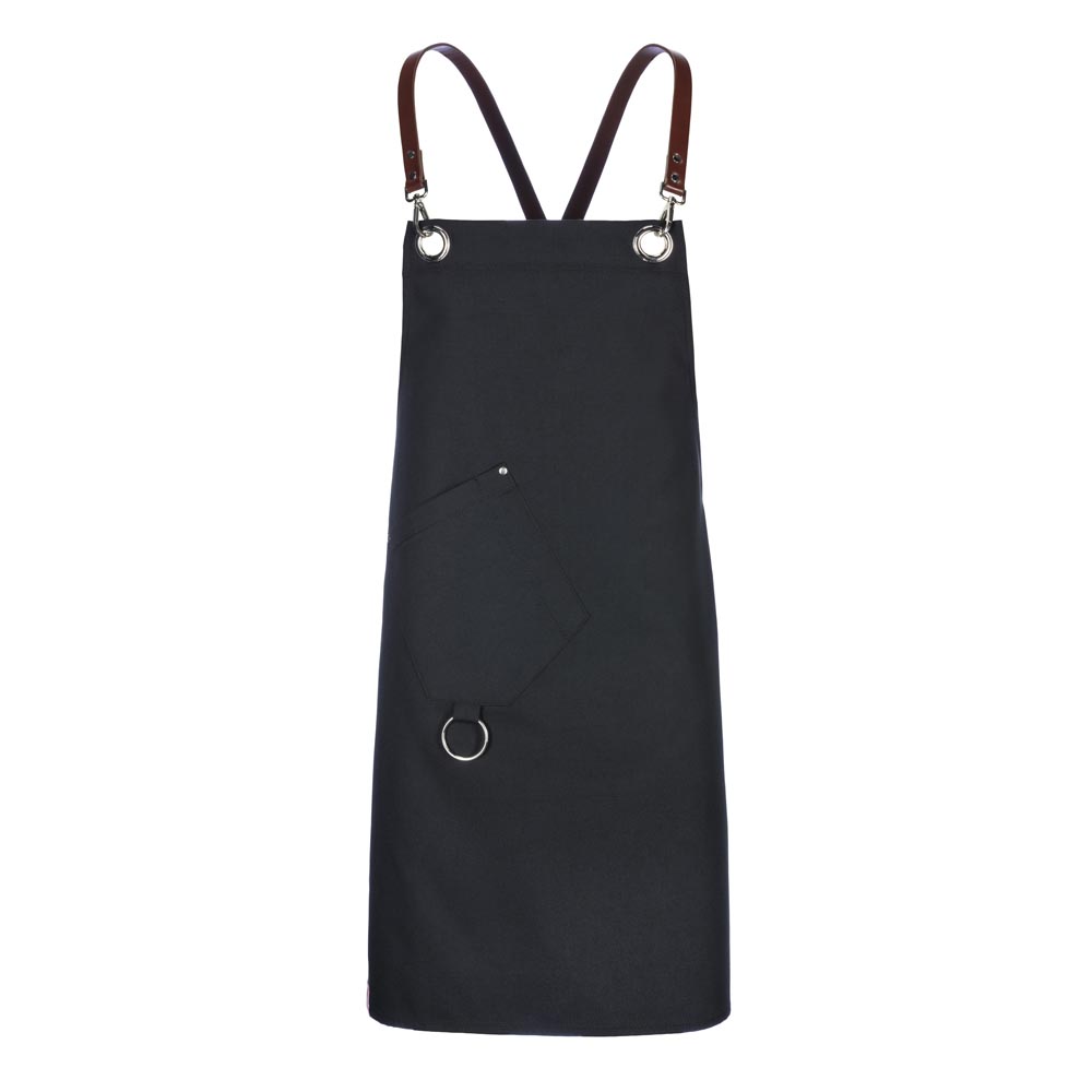 Vorderansicht,vorne mit Karabinaharken Schräg aufgestzte Tasche,mit Metallring.