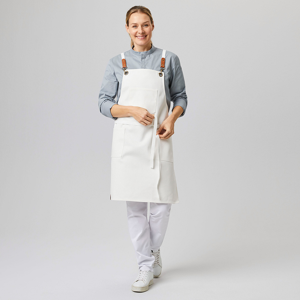 Element 7 of 7 (image) – Bib apron canvas, 70 cm x 80 cm, white