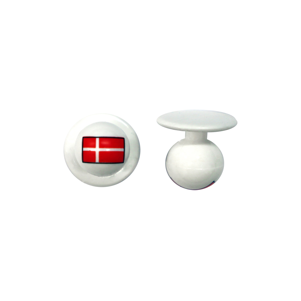 Kugelknöpfe weiß Dänemark