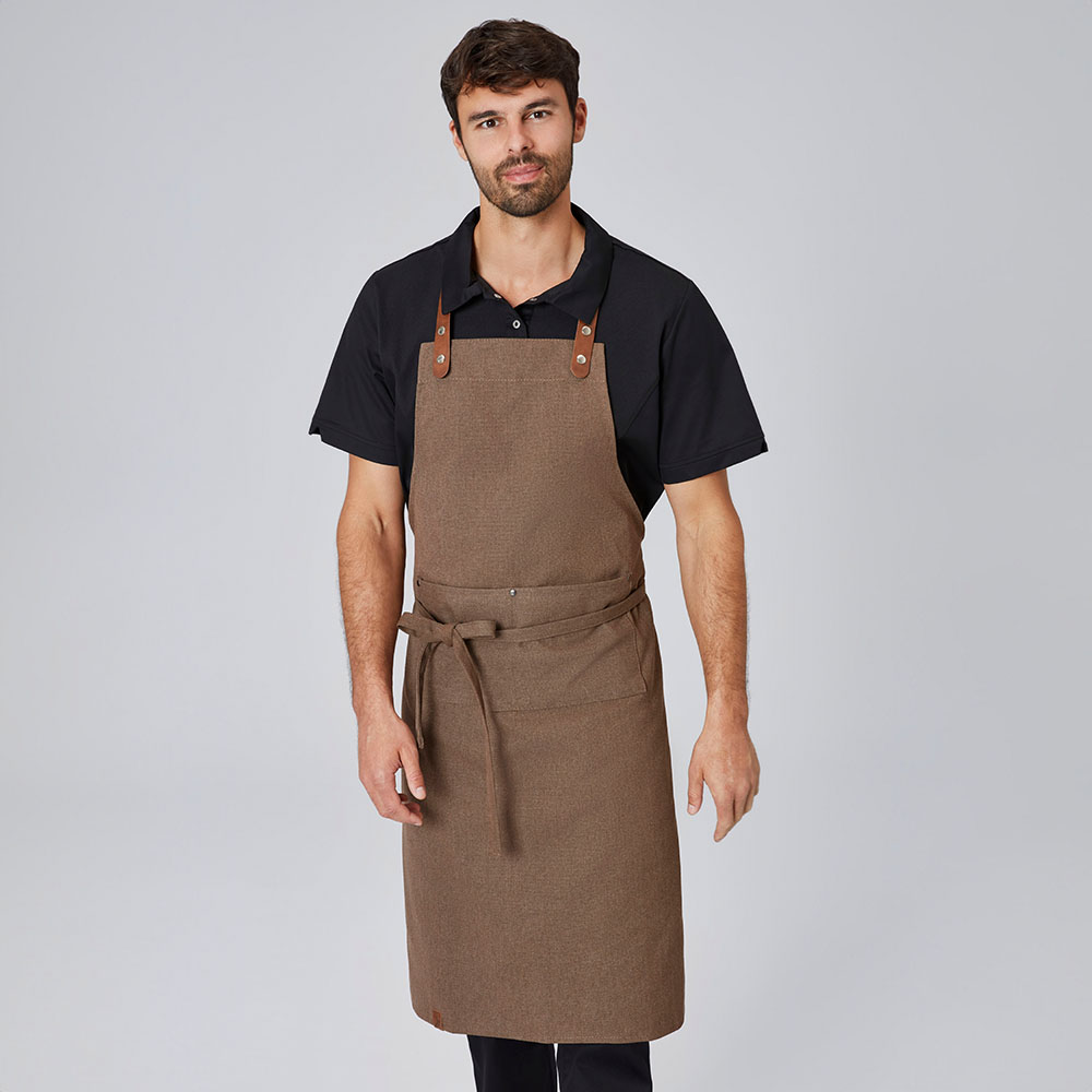 Mit durchgehenden Stoffbändern,Verstellbares Kunstleder-Nackenband mit je 2 Druckknöpfen.