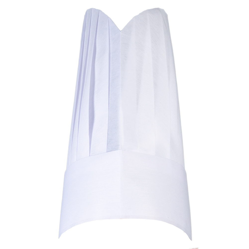 Element 3 of 4 (image) – one way-chef hat STANDARD, 30cm, rund, col. white