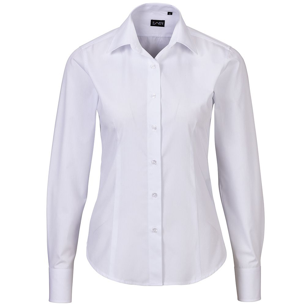 Damen Bluse langarm tailliert in 13 Farben