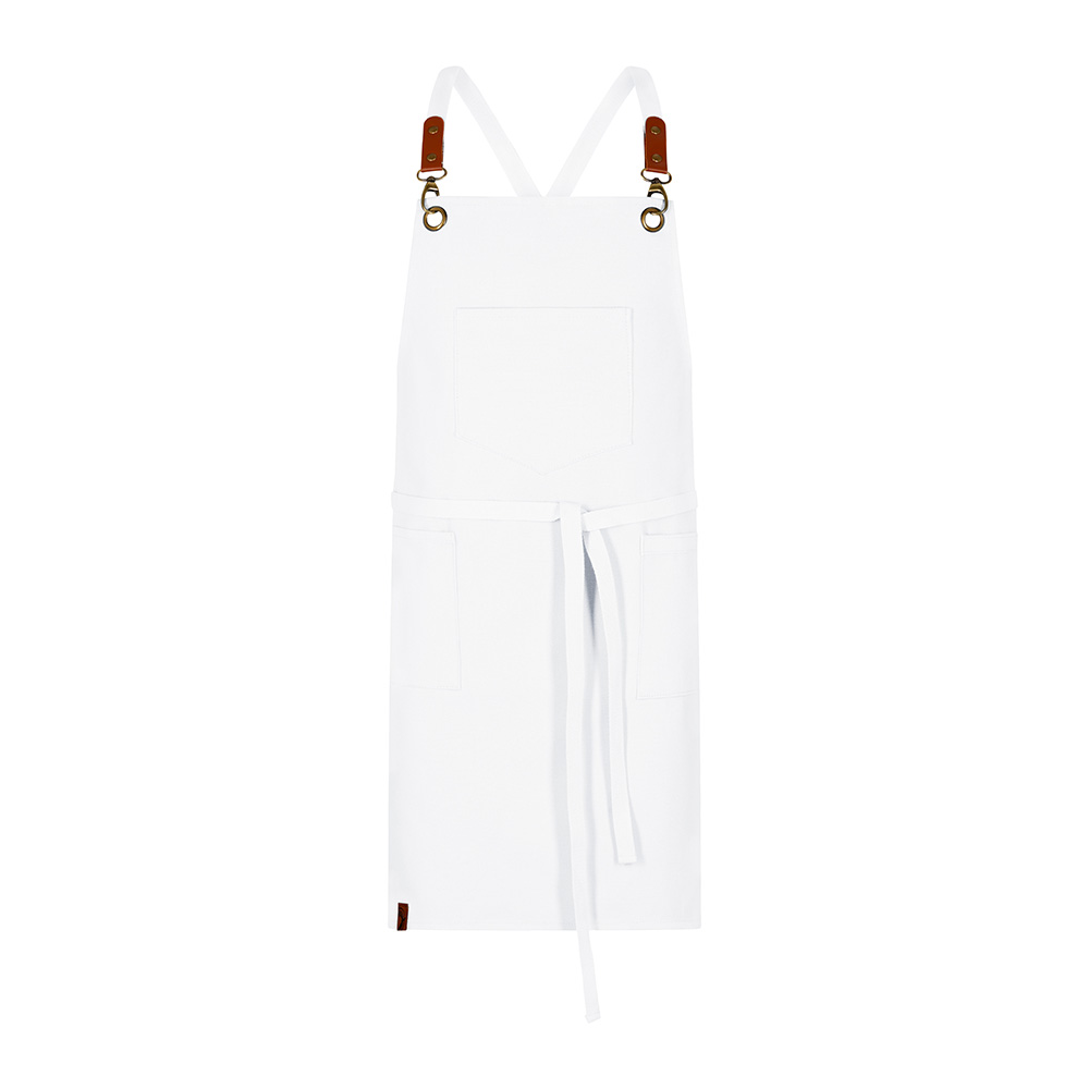 Element 3 of 7 (image) – Bib apron canvas, 70 cm x 80 cm, white