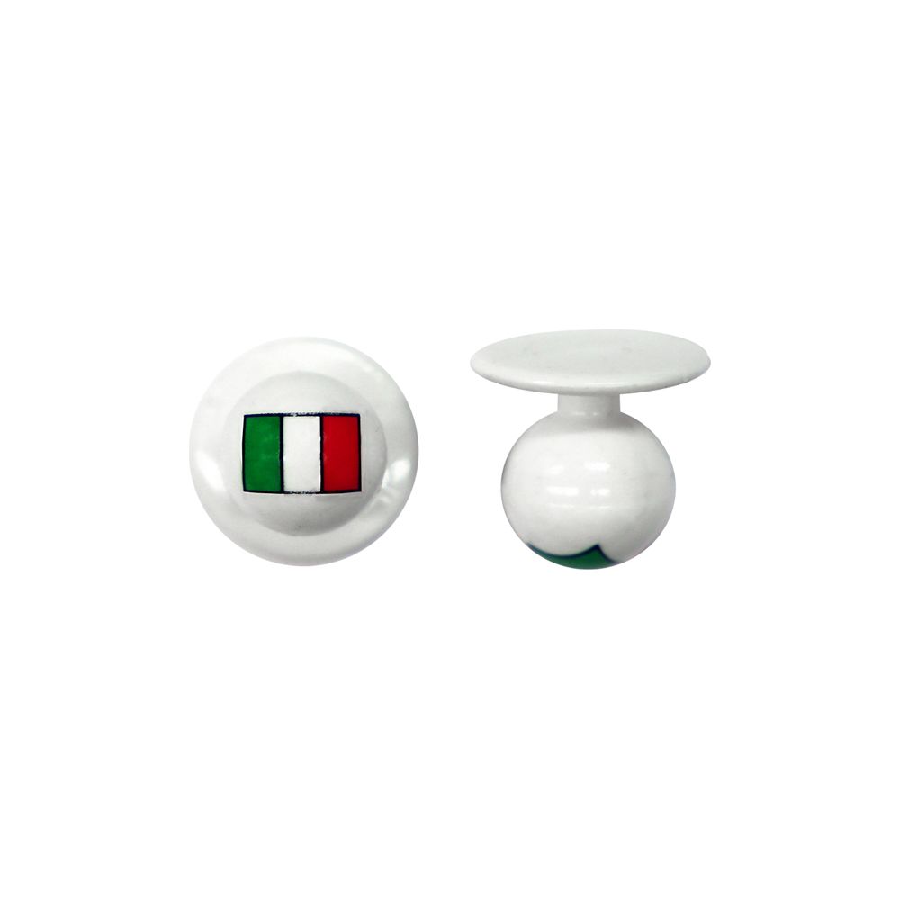 Kugelknöpfe weiß Italien