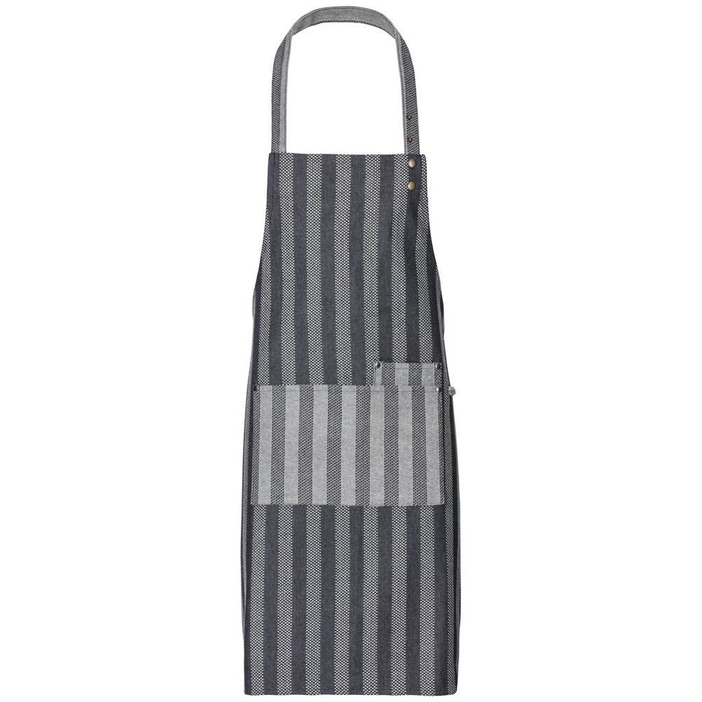 Latzschürze im Denim-Stripe-Look, 70 x 80 cm