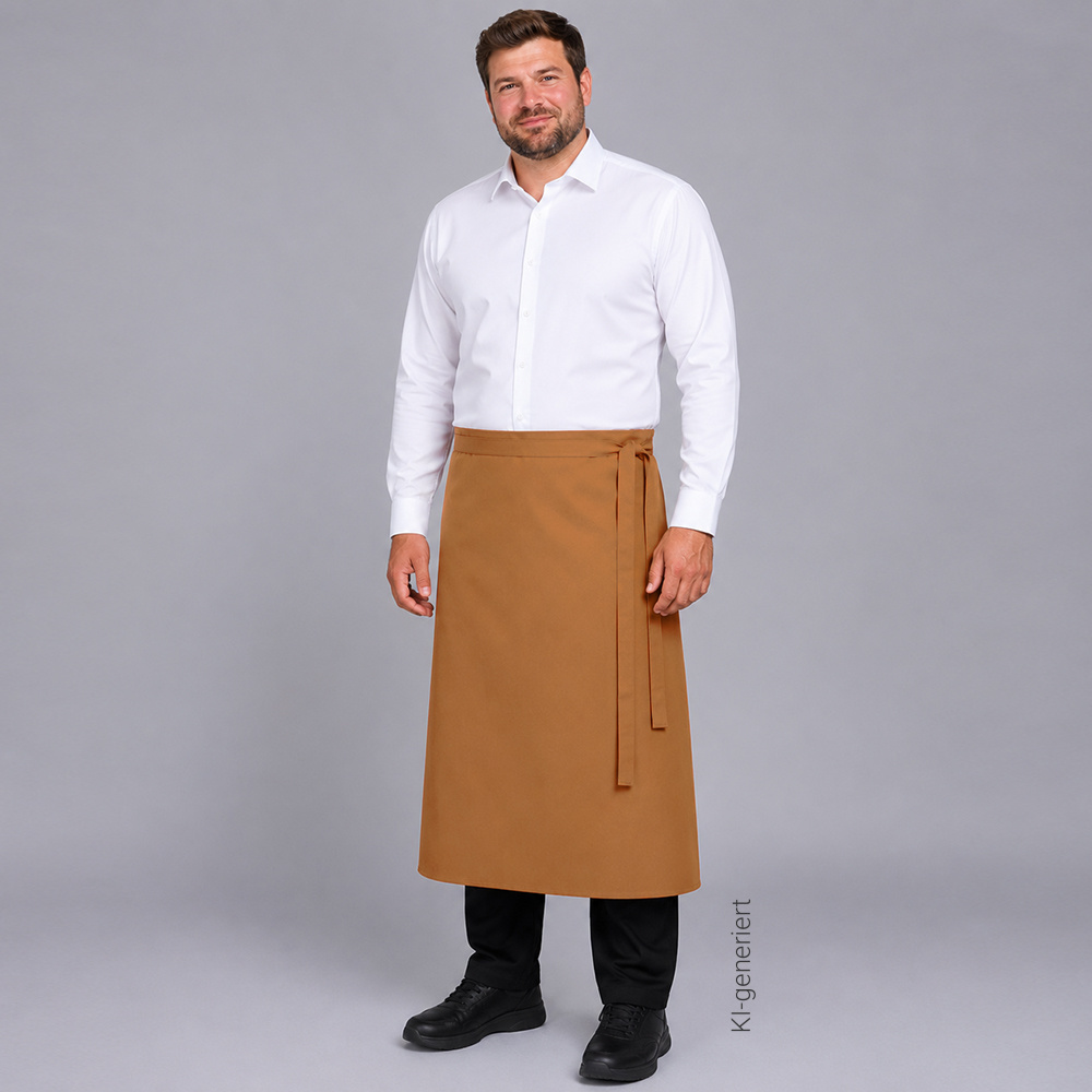 Bistro-schürze,In verschiedenen Qualitäten erhältlich mit durchgehenden Stoffbändern