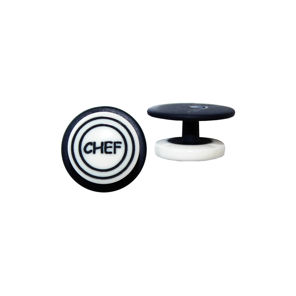 Kugelknöpfe, schwarz mit Chef