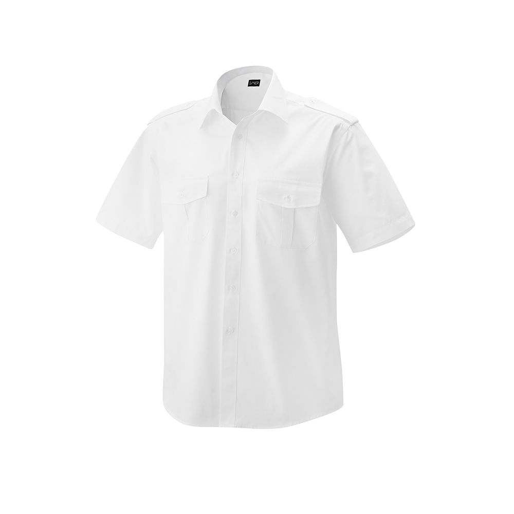 pilote shirt col. white shortsleeve size 43/44