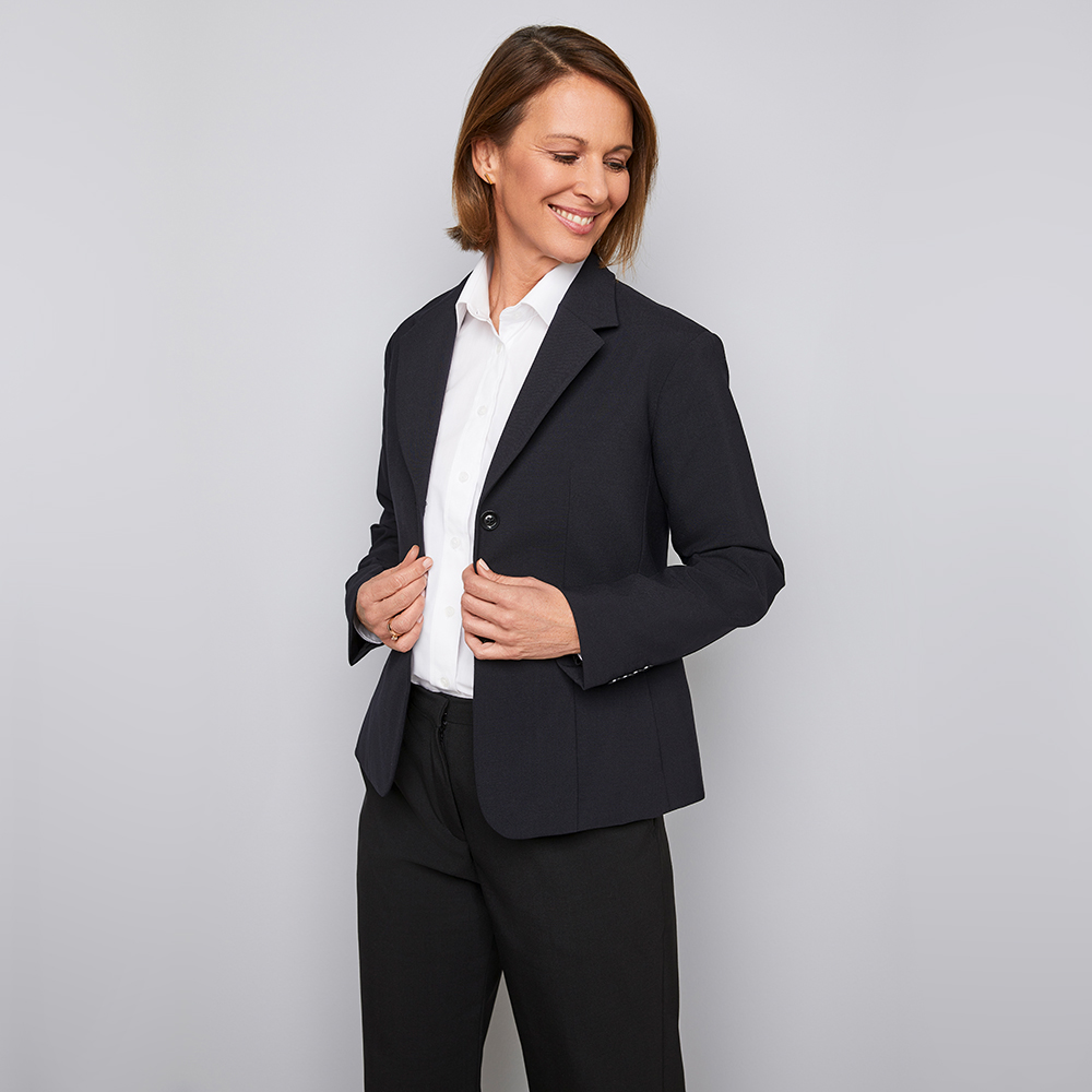 Damen Blazer 1-reihig mit 2-Knopf-Verschluss