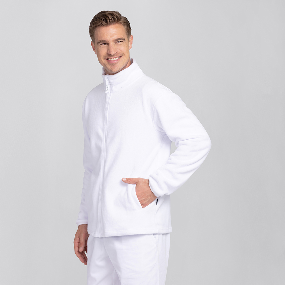 Herrenfleecejacke,mit durchgehenden Reissverschluss,2 Seitentaschen.Normaler Schnitt